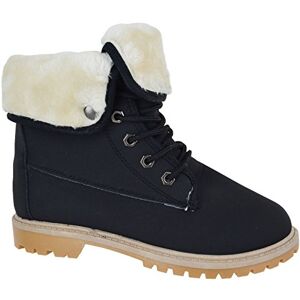 Sole London Womens Winter Army Ladies Flat Fur Lined Grip Sole Combat Warm Ankle Boots Trainers Shoes