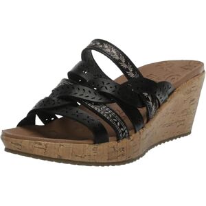 Skechers Women'S Beverlee-New Resort Wedge Sandal, Black, 10