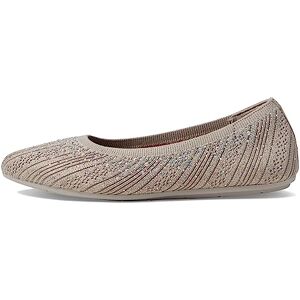 Skechers Women'S Cleo 2.0-Glitzy Daze Ballet Flat, Taupe, 11