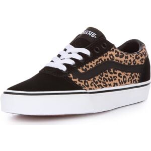 Vans Women's Ward Sneaker, Cheetah Black White, 4.5 UK