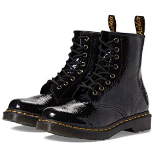 Dr. Martens Women's 1460 Amphibians, Black Distressed Patent, 3 UK