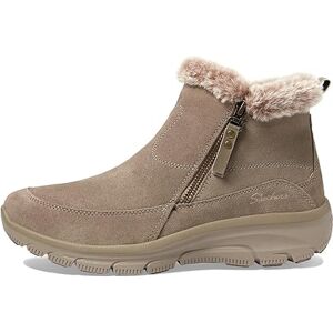 Skechers Women's Easy Going Cool Zip Ankle Boot, Taupe, 3 UK