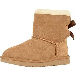 UGG Kids Mini Bailey Bow II Classic Boot, Chestnut, 3 UK