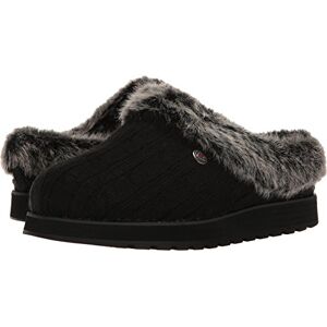 Skechers Women's Keepsakes Ice Angel Slipper, Black, 7 UK