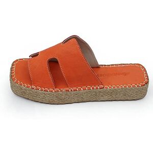 Bonateks Women's Derbtrlk100192 Wedge Sandal, Orange, 4 UK