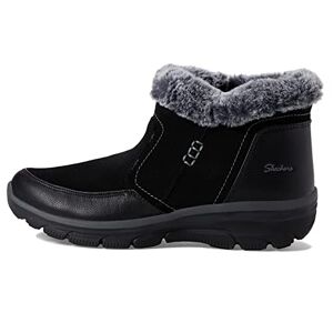 Skechers Women's Easy to go-Warm Escape Ankle Boot, Black, 35.5 EU