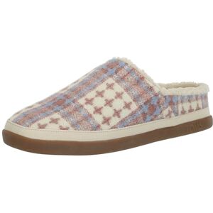 TOMS Women's Sage Slipper, Rose Beige Stitched Plaid, 3.5 UK