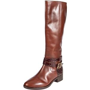 Geox D Felicity Knee high Boot, Brown, 6 UK