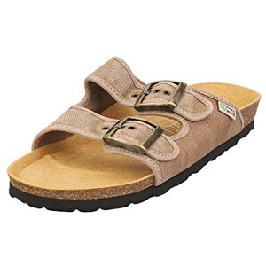 Natural World Unisex Adulto-Sandali e Infradito Flat Sandal, Beige, 4 UK