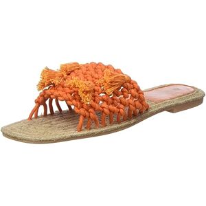 IZIA Women's Summer Sandals, Orange, 4 UK