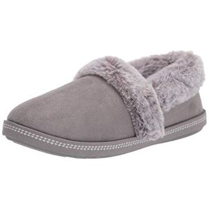 Skechers Women's Cozy Campfire Team Toasty Slipper, Charcoal Microfiber Suede/Faux Fur Line, 3.5 UK