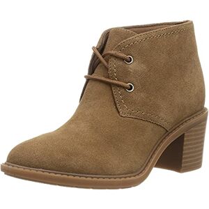 Clarks Women's 261621804 Fashion Boot, Dark khaki suede, 4 UK