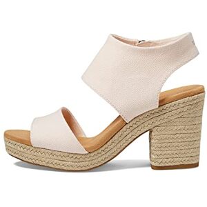 TOMS Women's Majorca Platform Heeled Sandal, Dusty Peach, 4.5 UK