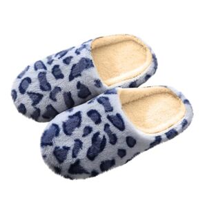Luoluoluo Women'S Fleece Slippers House Shoes Slip On Ladies Cozy Memory Foam Slippers Soft Flat Slipper Comfy Warm Sliders Fashion Shoes Plush Slider Anti-Slip Lightweight Breathable Shoes For Ladies Girls