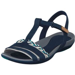 Clarks Womens Tealite Grace Wedge Heels Sandals, Blue Navy, 3.5 Uk