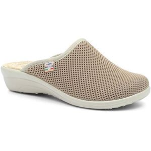 Fly Flot Wide Fit Clogs - Beige Size 4