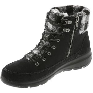 Skechers Women's Glacial Ultra-144166 Fashion Boot, Black Grey, 6.5 UK