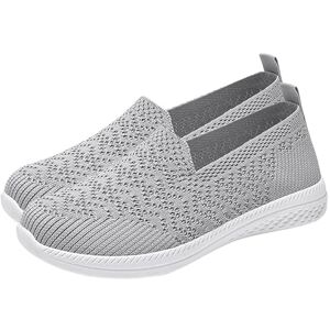 Generic Shoes Women'S Beach Women'S Casual Shoes Made Of Soft, Comfortable, Breathable Mesh With Flat For Summer Shoes Women'S Ankle Boots Heel, Gray, 5 Uk