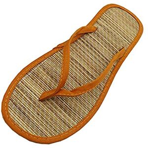 Generic Arch Support Flip Flops For Women Plantar Fasciitis Flip Sandals Flop Silent Rattan Flat Comfortable Women Slippers Womens Slipper Fancy Flip Flops For Women (Orange, 6)