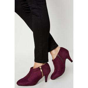 Good For The Sole: Wide Fit Marley Comfort Zip Heeled Ankle Boots