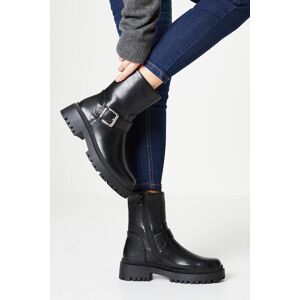 Faith: Kennedy Chunky Buckle Ankle Boots