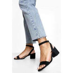 boohoo Low Block Barely There Heels