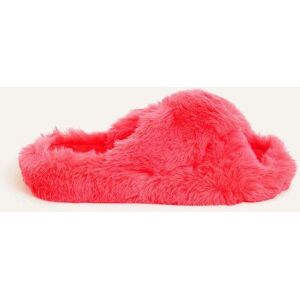 Accessorize Faux Fur Crossover Sliders