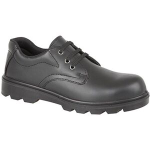 Grafters Plain 3 Eye Shine Leather Safety Shoes