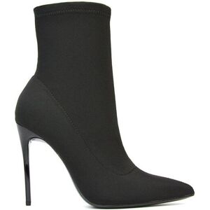 XY London 'Felix' Pointed Toe Stretchy Sock Ankle Boots With Stiletto Heel