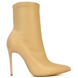 XY London 'Felix' Pointed Toe Stretchy Sock Ankle Boots With Stiletto Heel