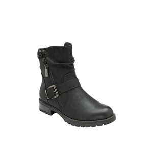 Lotus Womens Jemma Biker Boots - Black - Size Uk 3