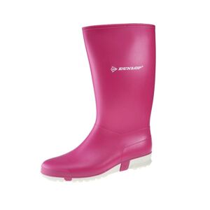 Dunlop Sport Pink White Wellington Womens Wellie Boots - Size Uk 6
