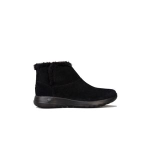 Skechers Womenss On The Go Joy Bundle Up Boots In Black Suede - Size Uk 7