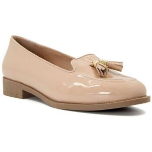 Dune London Womens Ladies Global - Tassel-Trimmed Loafers - Blush Leather (Archived) - Size Uk 7