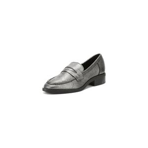Tower London Womens 6303 Women’s Silver Pulverized Leather Loafers - Size Uk 3