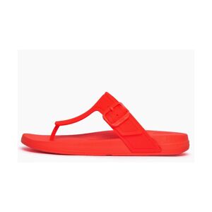 Fitflop Iqushion Adjustable Sandal Womens - Orange - Size Uk 6