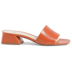 Versace 1969 Abbigliamento Sportivo Srl Milano Italia 19v69 Womens Sandal Orange Neper Kid Arancio Leather - Size Uk 6