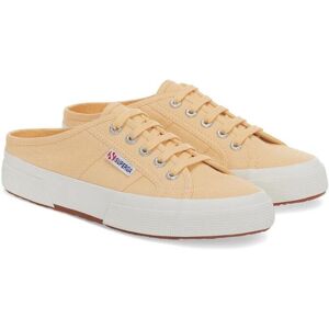 Superga Unisex Womens/ladies 2402 Mule Lace Up Low Heel Trainers (Light Yellow/avorio) - Size Uk 4