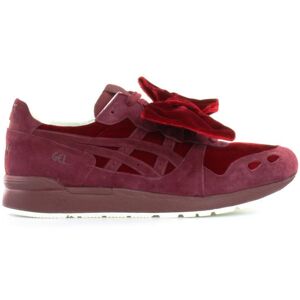 Asics Gel-Lyte Womens Burgundy Trainers - Red Leather (Archived) - Size Uk 3.5