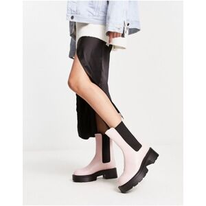 Raid Womens Delphine Chunky Ankle Boots In Pale Pink - Size Uk 7