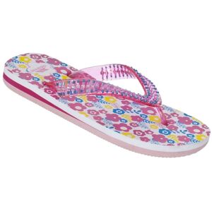 Trespass Childrens Girls Eolas Flip Flops (Floral Print) Rubber - Size Uk 3