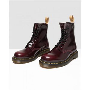 Dr Martens Womens 1460 Vegan Oxford Unisex Boot - Red - Size Uk 6.5