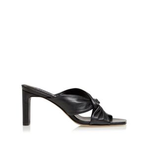 Dune London Womens Ladies Magnet Twist Knot Mule - Black Leather (Archived) - Size Uk 8