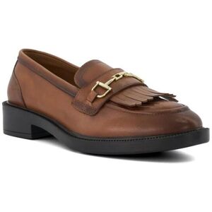 Dune London Womens Ladies Guided - Fringe-And-Tassel-Trimmed Loafers - Tan Leather (Archived) - Size Uk 3