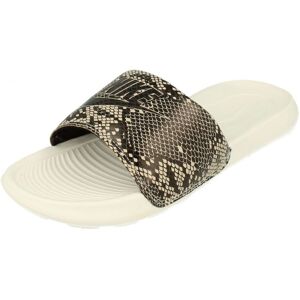 Nike Womens Victori One Slide Print Slides Beige - Size Uk 3.5