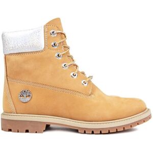 Timberland Womens 6' Premium Waterproof Boots - Tan - Size Uk 5