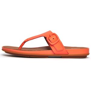 Fitflop Gracie Buckle Toe-Post Womens - Orange - Size Uk 6