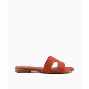 Dune London Womens Ladies Loopers - Smart Slider Sandals - Orange - Size Uk 6