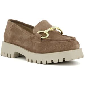 Dune London Womens Ladies Gazed - Chunky Snaffle-Trim Loafers - Camel Leather (Archived) - Size Uk 7