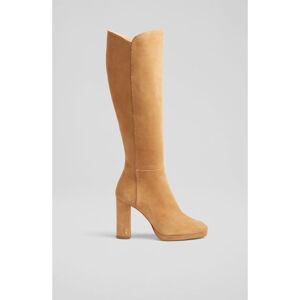 Lk Bennett Womens Samira Knee Boots,Sand - Beige - Size Uk 5